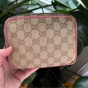 Authentic: Gucci GG Canvas Cosmetic Pouch